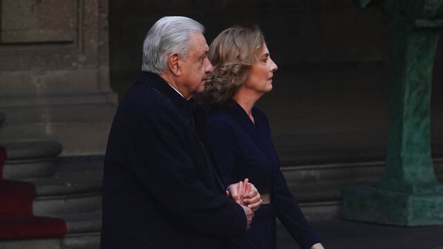 Andrés Manuel López Obrador y Beatriz Gutiérrez Müller, escritora y primera dama