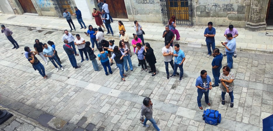 Sismo sorprende a Oaxaca