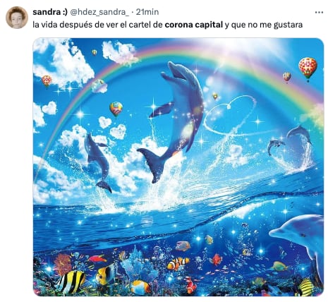 memes del cartel de Corona Capital 2024