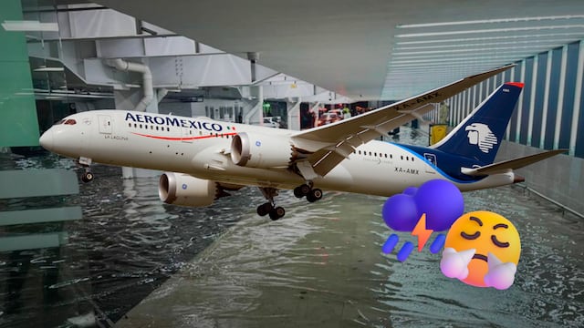 Aeroméxico pide solución por inundaciones en el AICM