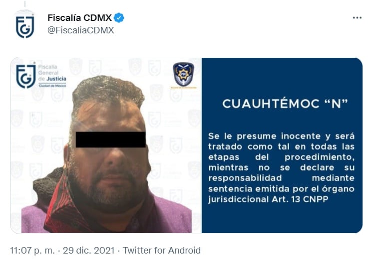 Cuauhtémoc Gutiérrez detenido