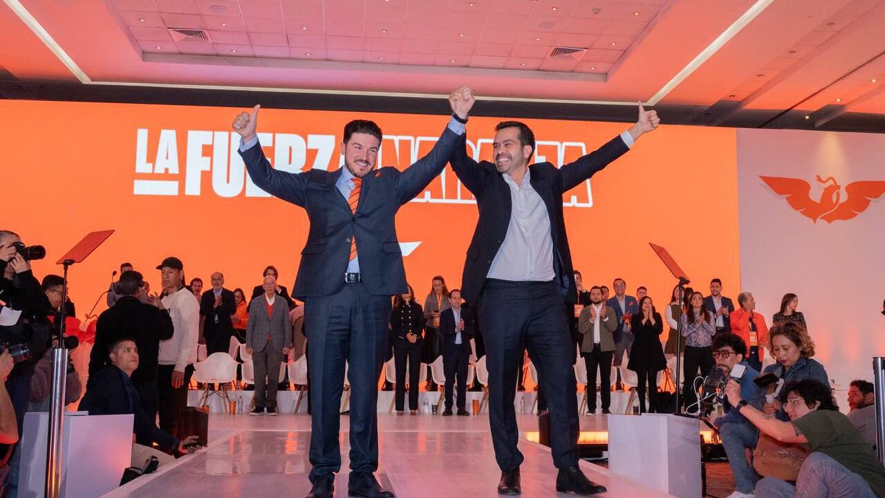 Samuel García fue el más feliz con Máynez presidente de Movimiento Ciudadano