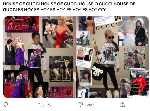 Memes sobre el estreno de 'House of Gucci', que celebran la actuación de Lady Gaga