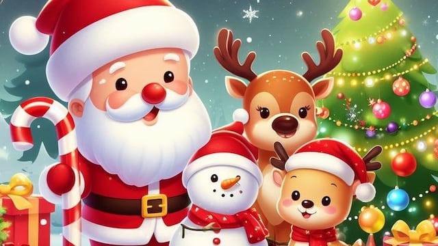 Santa Claus para colorear y armar: 6 plantillas bonitas para imprimir en Navidad