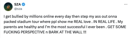 SZA responde ataque de Nicki Minaj