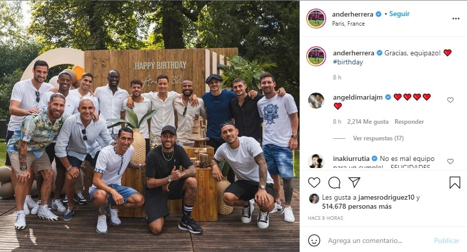 Fiesta de Ander Herrera