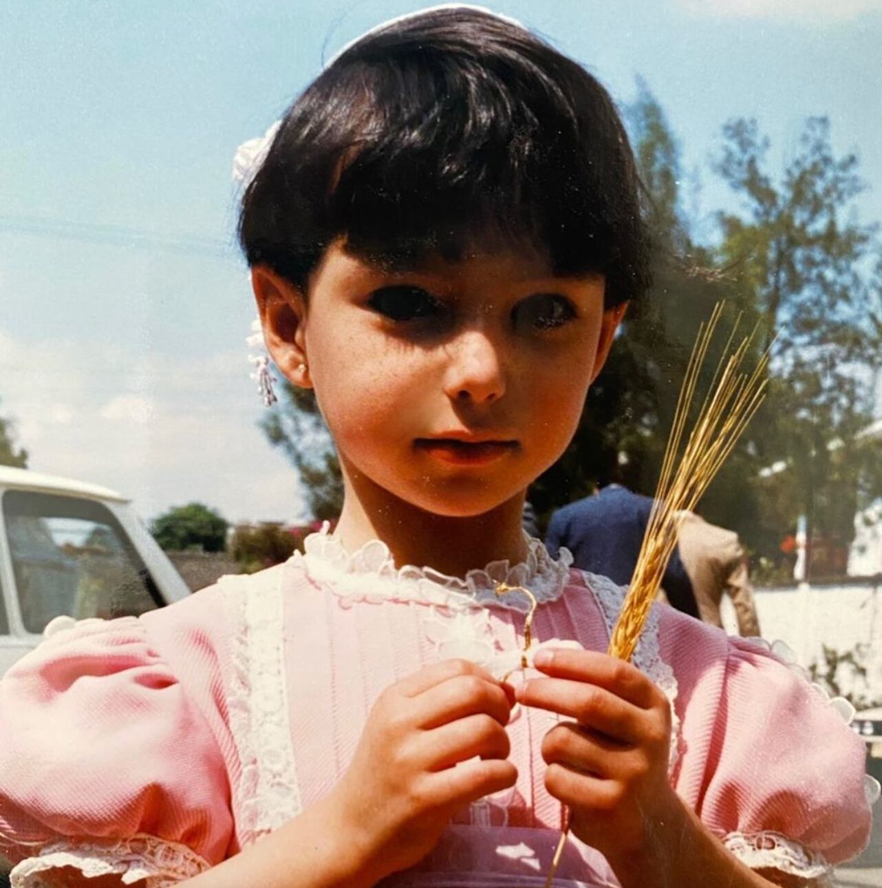 Natalia Téllez cuando era niña