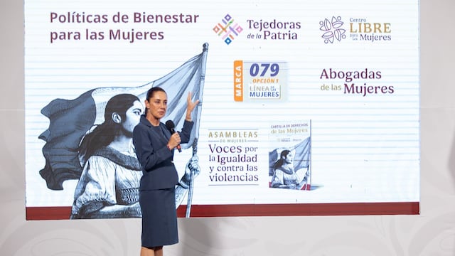 La Línea de las Mujeres fue presentada en la mañanera de Claudia Sheinbaum