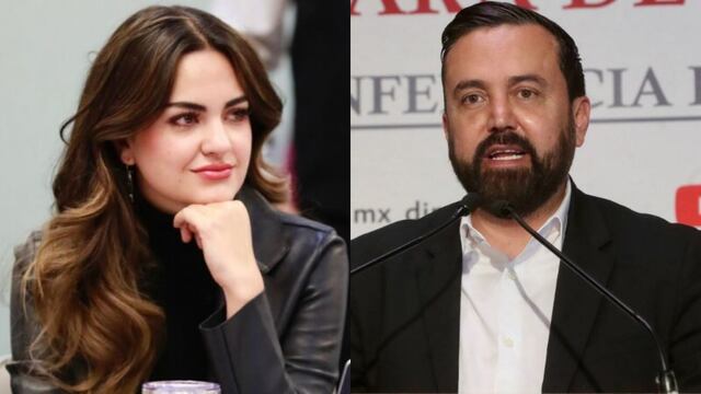 Andrea Chávez y Arturo Ávila tras reunión en palacio nacional.