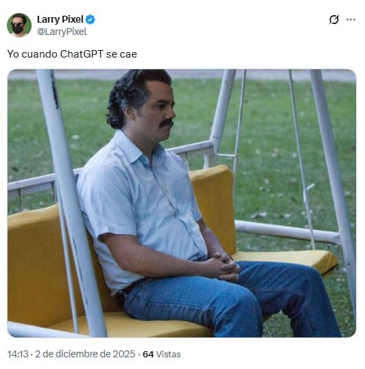 Memes porque ChatGPT dejó de funcionar