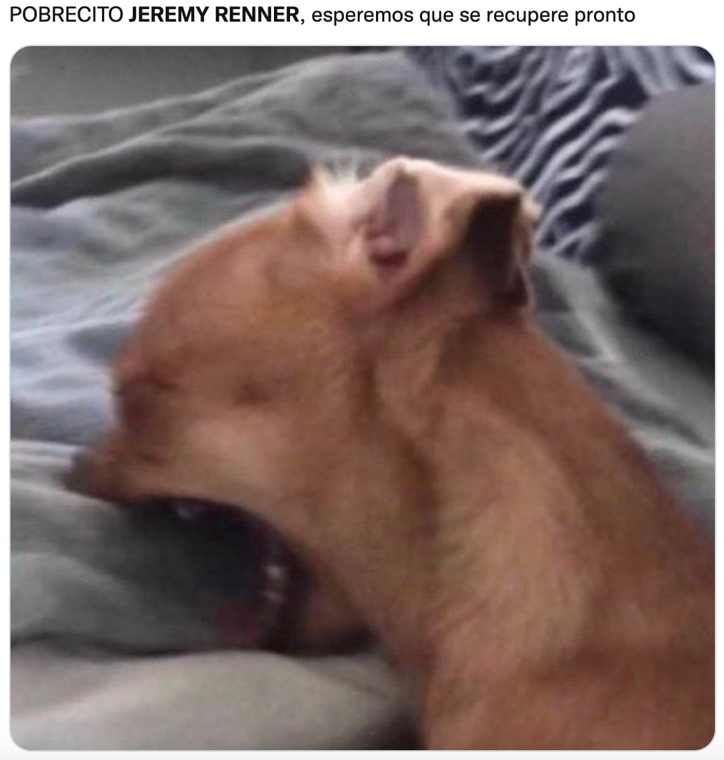 Ya hay memes sobre el accidente de Jeremy Renner