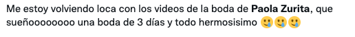 Memes sobre la boda de 3 días de Paola Zurita