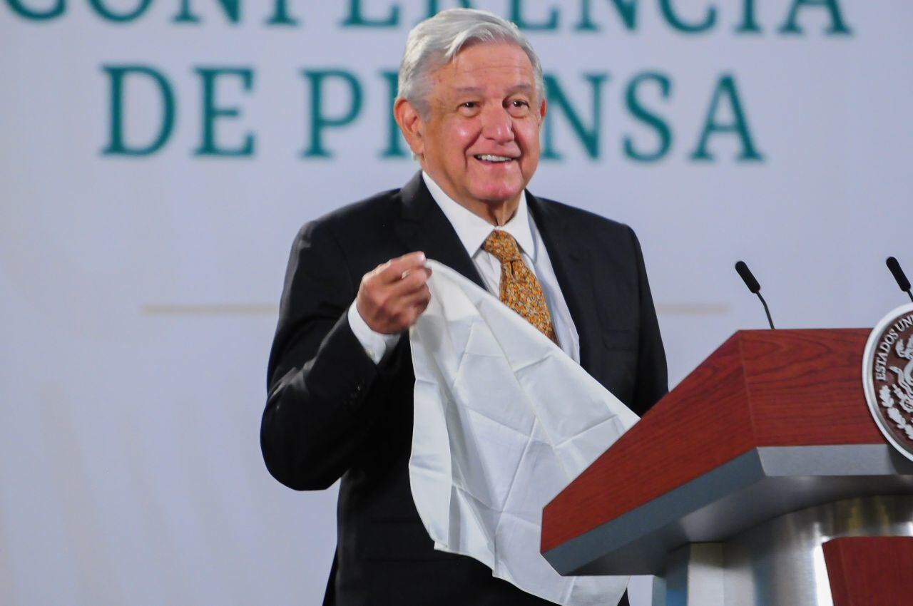 AMLO en su conferencia mañanera