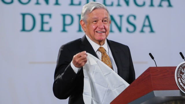 AMLO en su conferencia mañanera