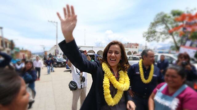 Margarita Zavala en Oaxaca el 10de mayo de 2018
