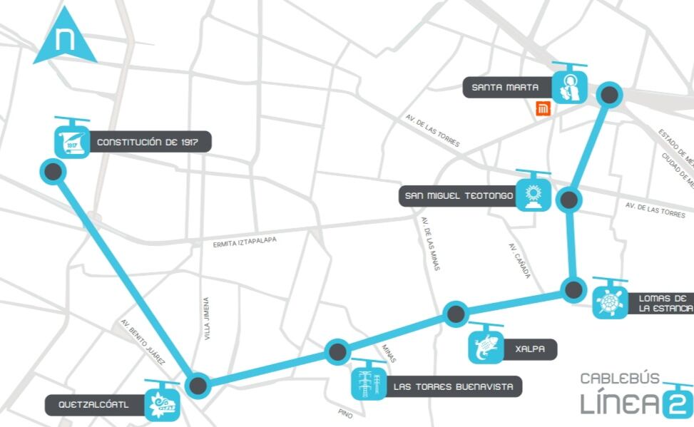 Línea 2 del Cablebús