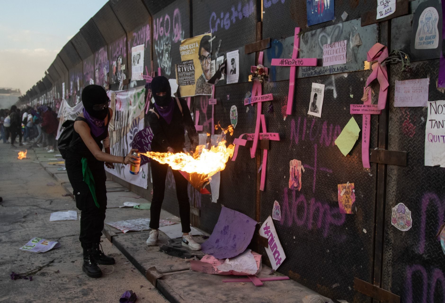 Protesta en la CDMX por el 8M 2022