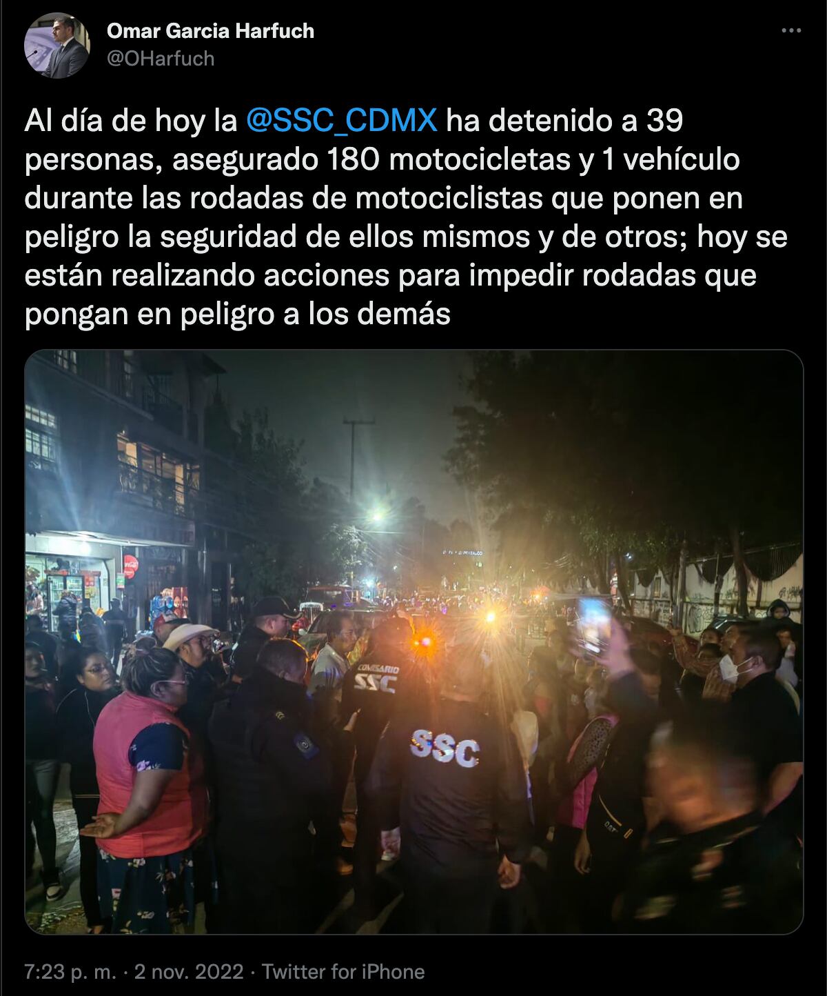 Investigan relación de Rodadas del Terror con Unión Tepito; suman 39 detenidos