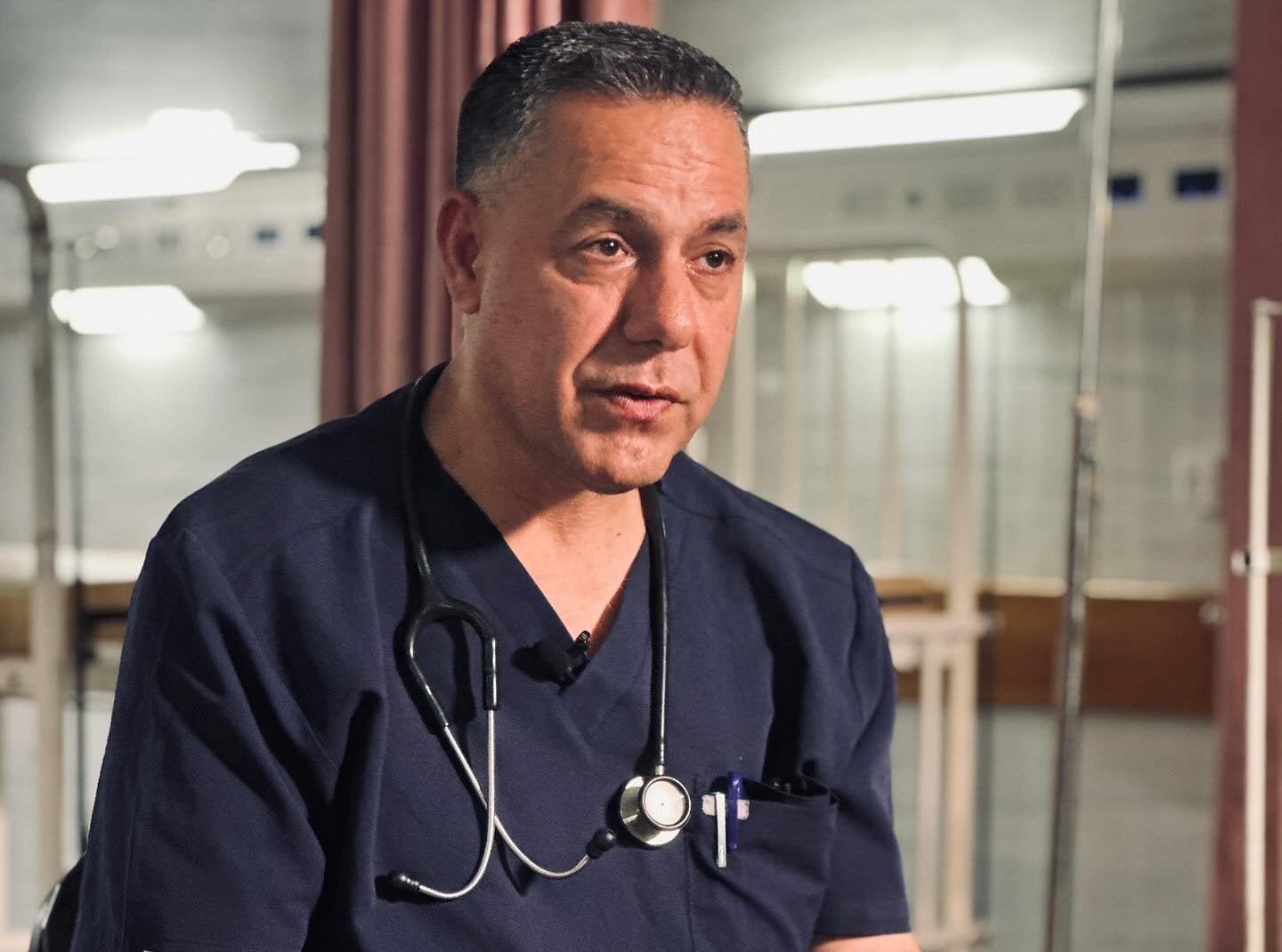 Doctor Hussam Abu Safiya, director de hospital en Gaza