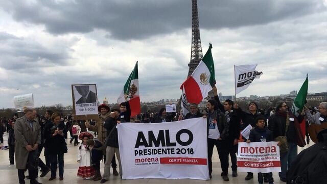Apoyo a AMLO París