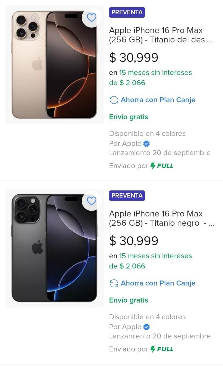Mercado Libre: canje celulares
