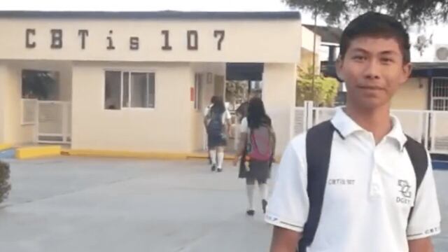 José Cruz Martínez, estudiante del CBTIS 107 de Oaxaca.