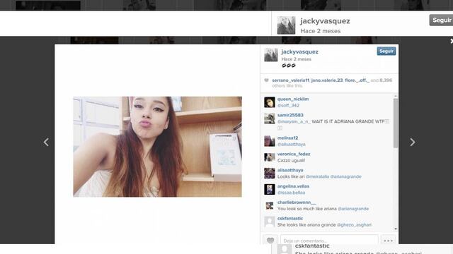 Jacky Vasquez, la doble de Ariana Grande