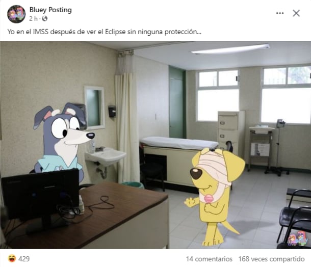 Memes del eclipse solar 2024 en México