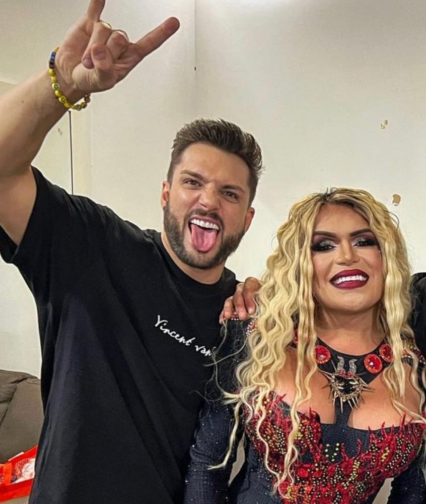 Nicola Porcella y Wendy Guevara