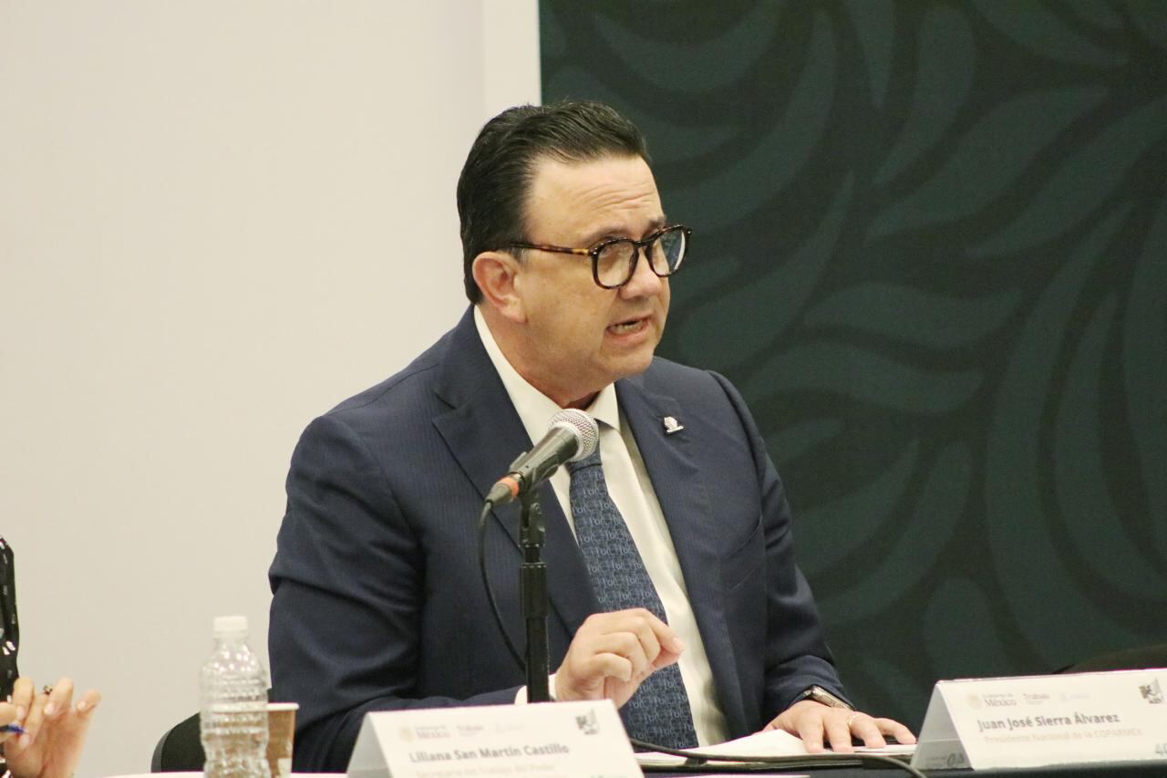 Juan José Sierra Álvarez, presidente nacional de Coparmex, en el Foro de jornada laboral de 40 horas
