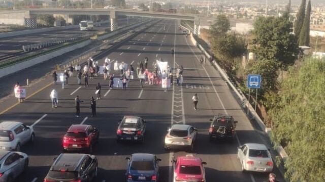 Bloqueo en la autopista México-Pachuca hoy 26 de febrero