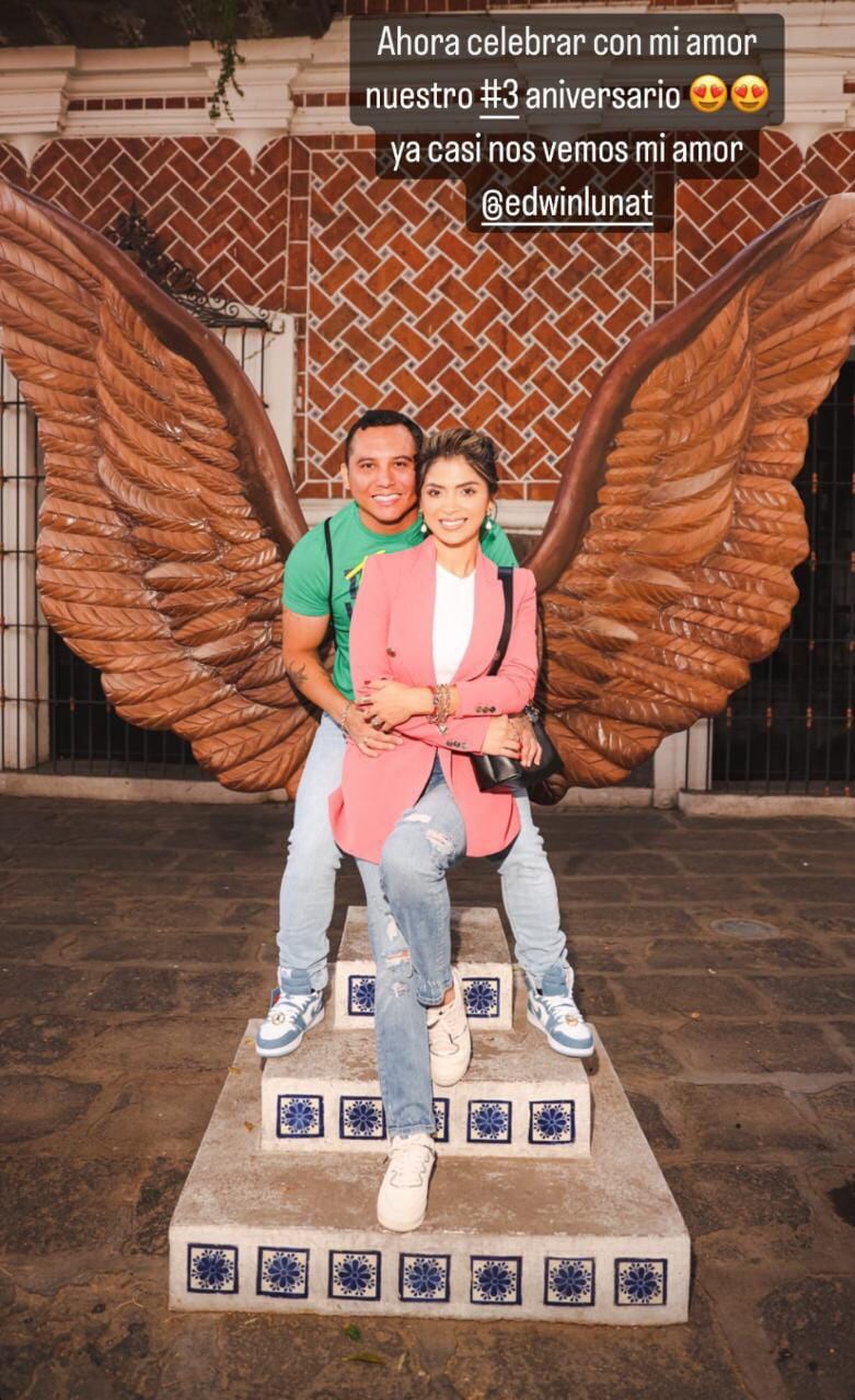 Kimberly Flores y Edwin Luna