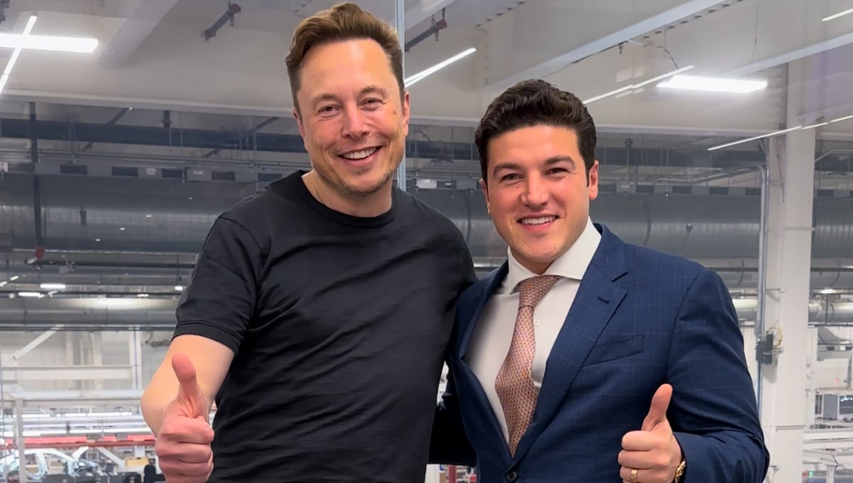 Samuel García presume que se codea con Elon Musk