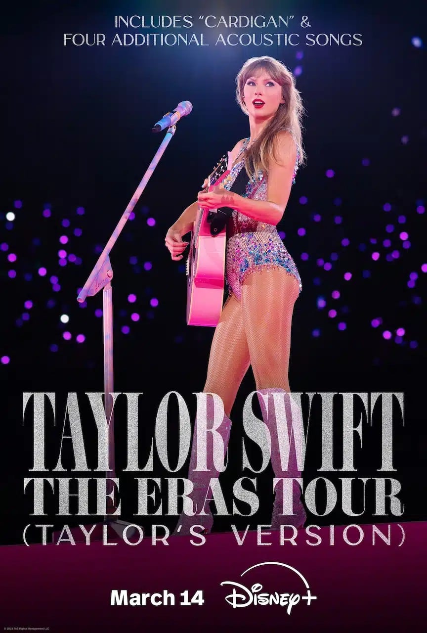 Se revela nueva fecha de estreno para The Eras Tour de Taylor Swift en Disney Plus