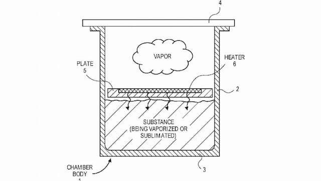 Imagen del vaporizador de Apple.