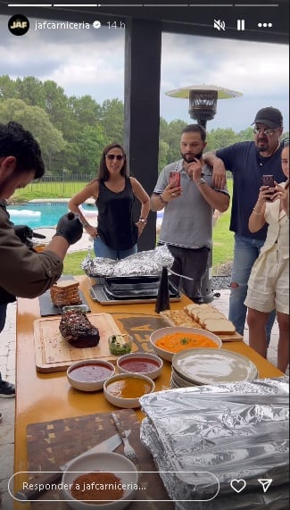 Convivencia de la familia Aguilar.