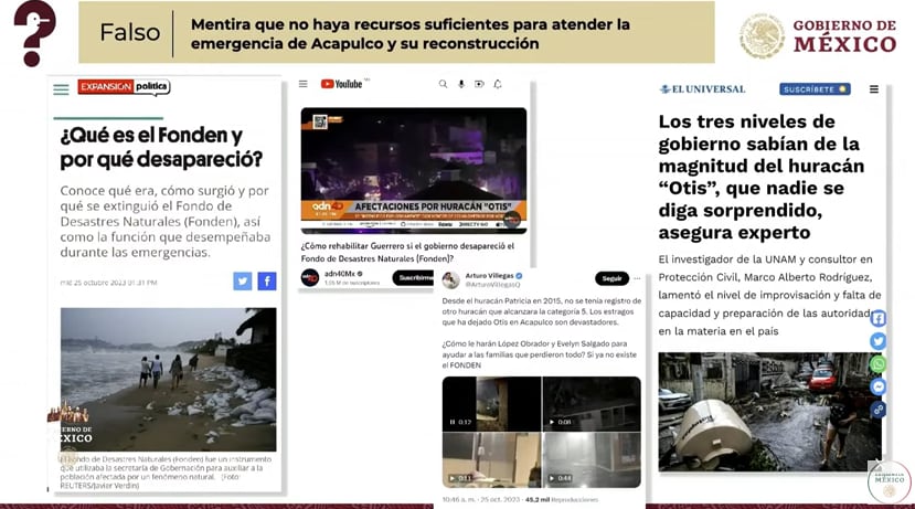 Mentiras de la semana del 8 de noviembre