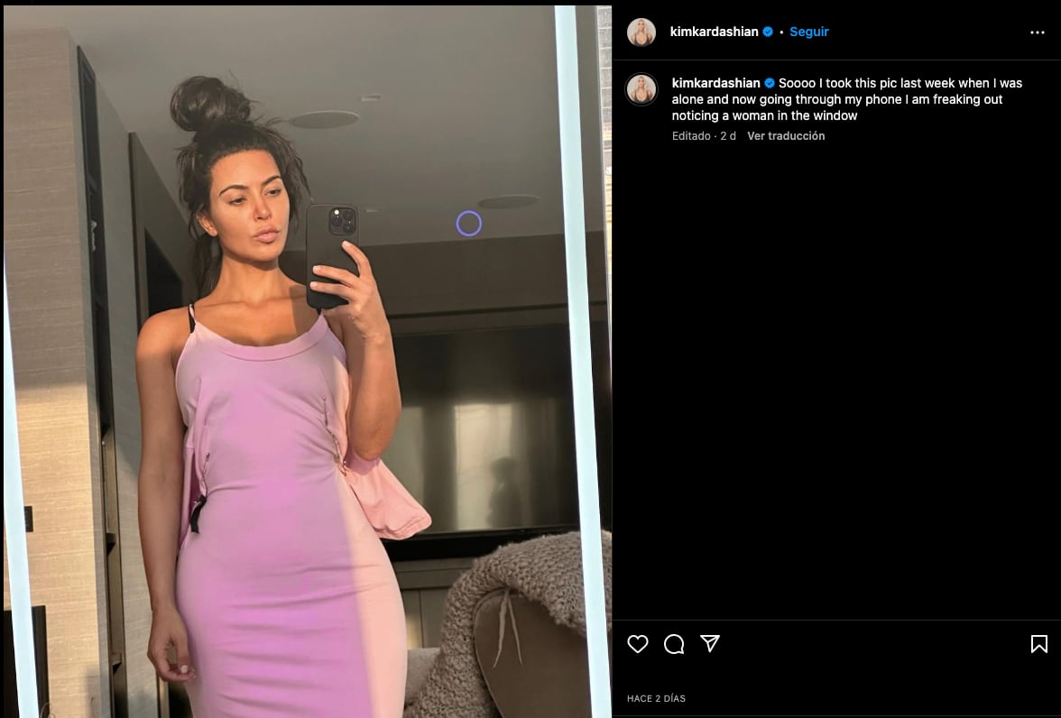 Kim Kardashian asegura que una mujer fantasma apareció en su casa