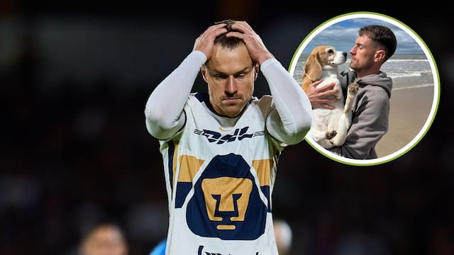 Aaron Ramsey, jugador de Pumas, perdió a su perrita Halo.