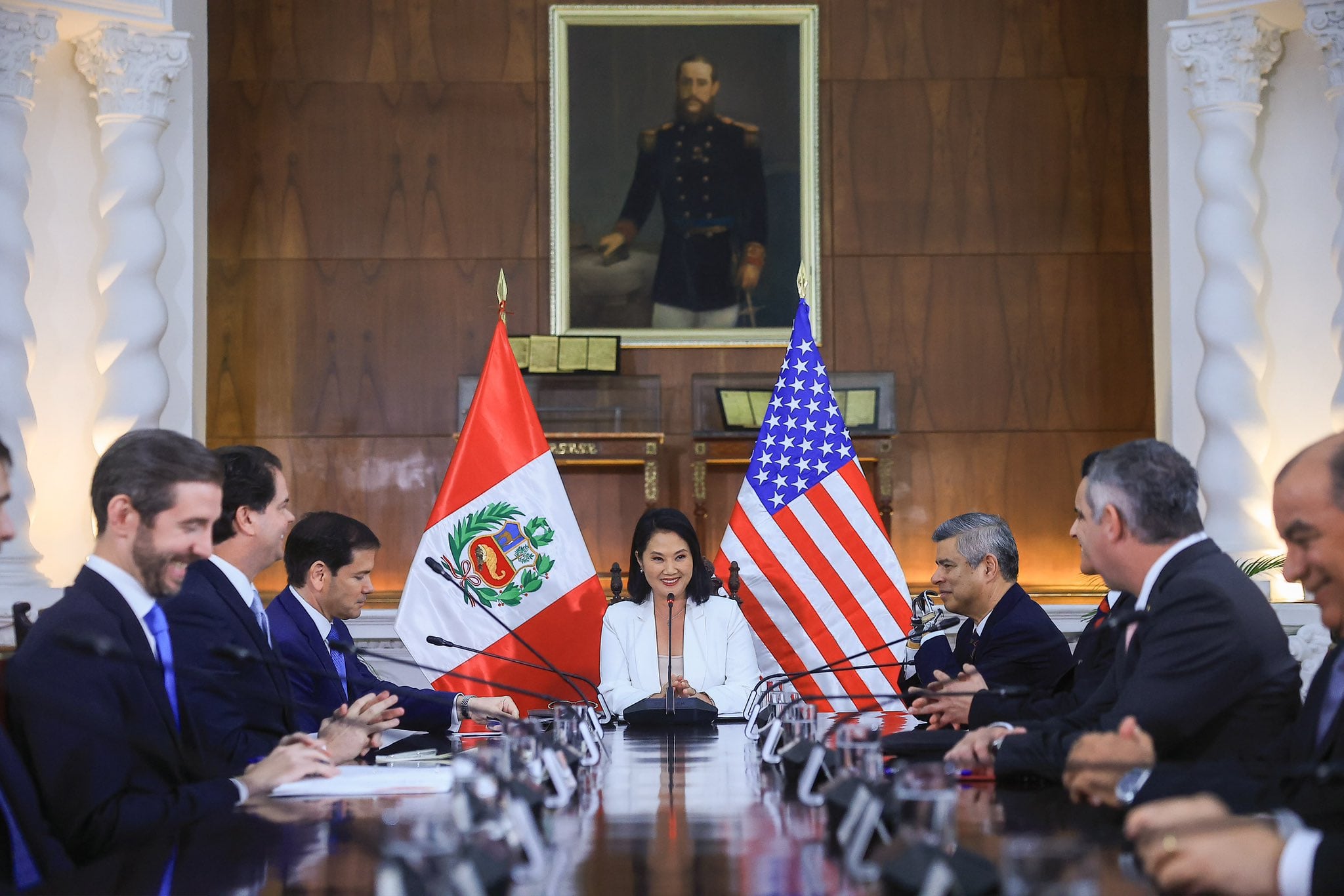 Keiko Fujimori y Marco Rubio