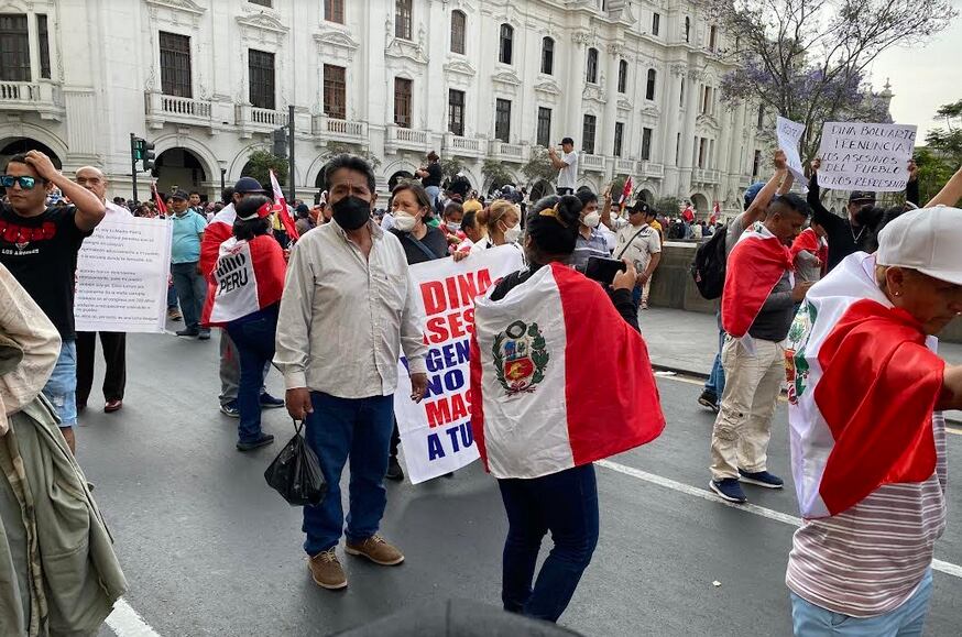 Protestas en Perú. Foto/Plácido Garza