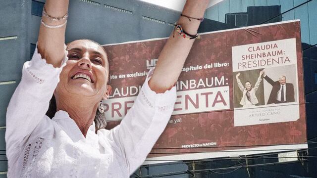 Claudia Sheinbaum se deslinda de espectaculares del libro “Claudia Sheinbaum: presidenta”