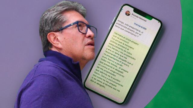 Los mensajes filtrados de Ricardo Monreal