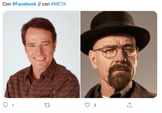 Memes por cambio nombre de Facebook a Meta