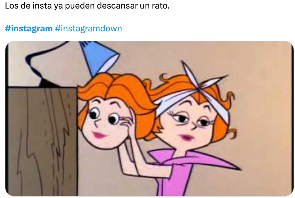 Memes de la caída de Instagram