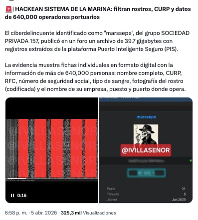 Hackeo expone datos de operadores portuarios