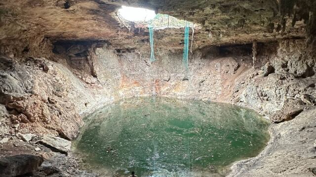 ¿Qué pasó en el cenote de Xocén? Colapsó parte de la bóveda y se tragó un árbol de 100 años