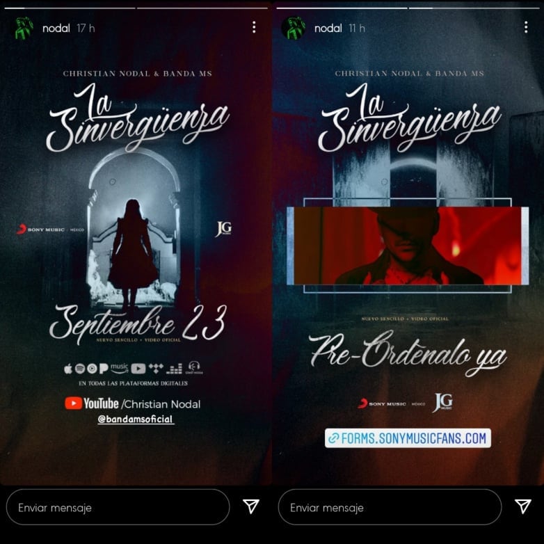 Christian Nodal colabora con Banda Ms.
