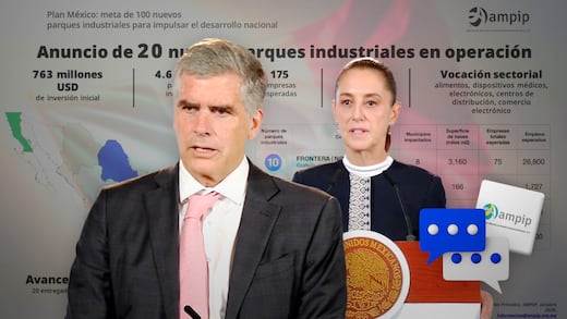 Sheinbaum y AMPIP anuncian 20 parques industriales en México