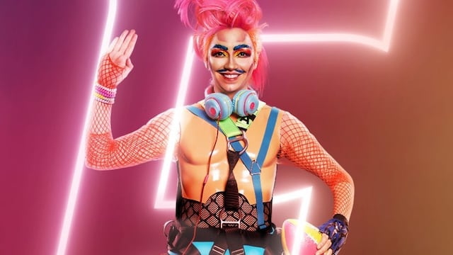 Regina Blandón como el primer Drag King de Mentidrags